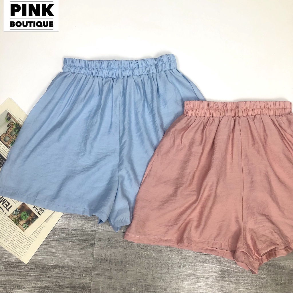 Đồ Bộ Đũi Nữ Mặc Nhà Ngủ Mùa Hè Áo Tay Cánh Tiên Quần Short Hàng Thiết Kế PINK BOUTIQUE | BigBuy360 - bigbuy360.vn