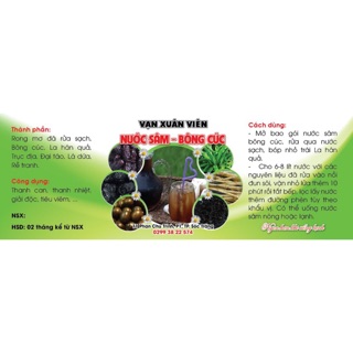 Nước sâm- Bông cúc