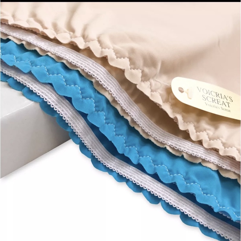 Combo 10 chiếc quần lót đúc su mịn viền sóng freesize 40-52kg