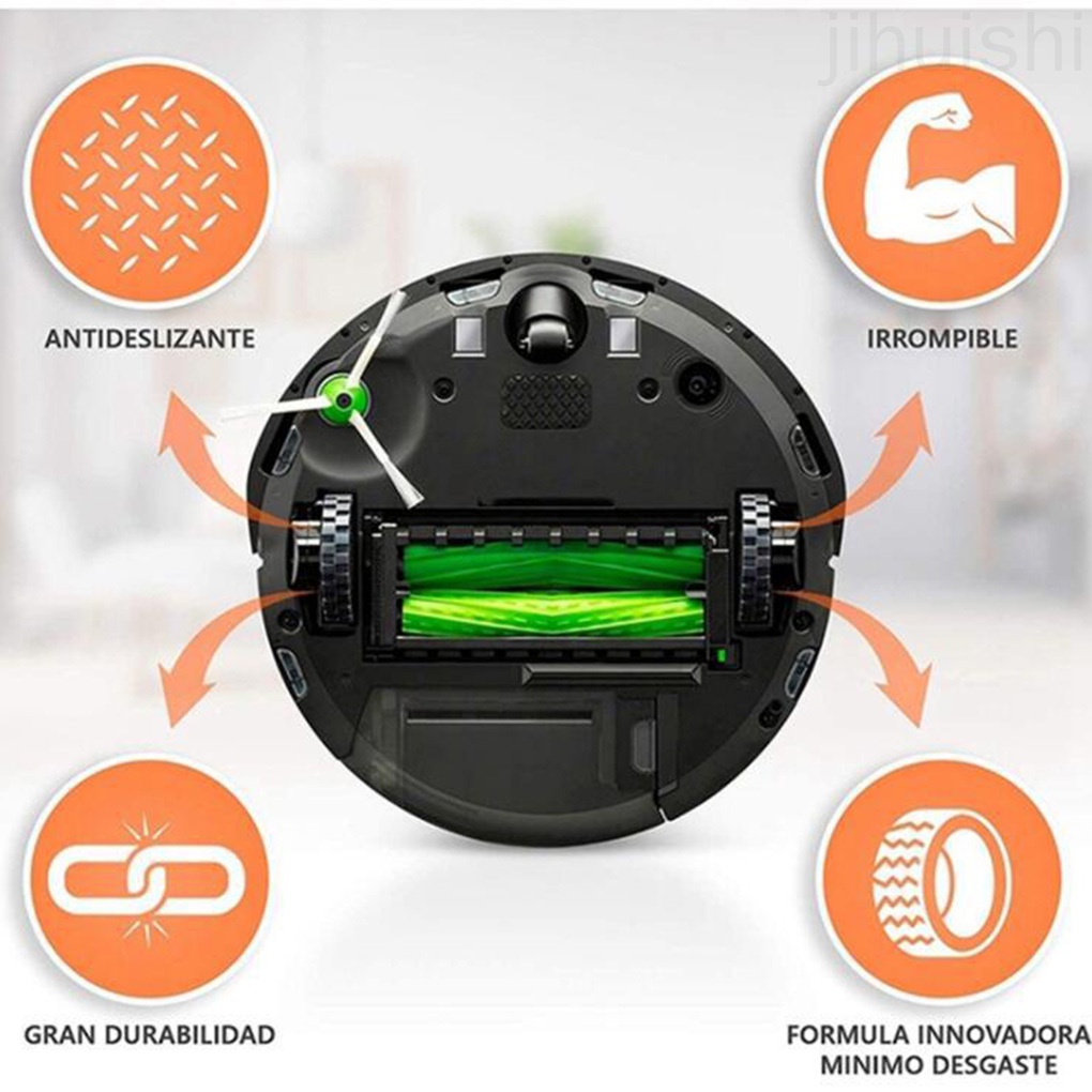 Set 2 Bánh Xe Chống Trượt Thay Thế Dành Cho Rô Bốt Hút Bụi Irobot Roomba jihuishi