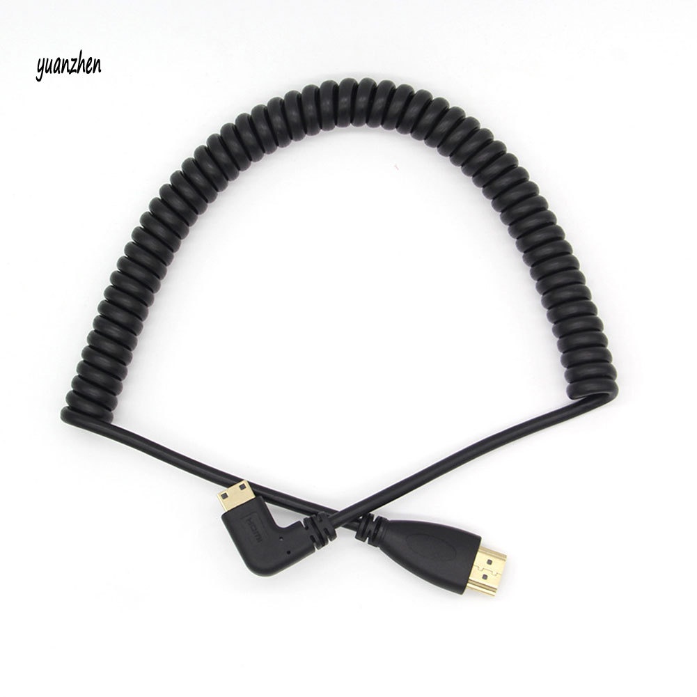 Dây cáp chuyển đổi Mini HDMI sang HDMI góc phải 90 độ chuyên dụng cho SLR PC