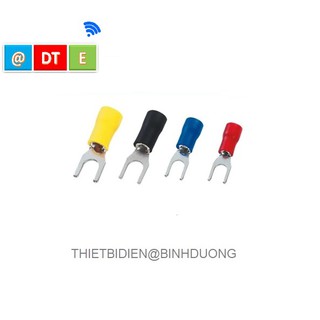 ĐẦU COSE CHĨA Y PHỦ NHỰA SV CHO DÂY 0.5mm2 - 6.0mm2, Giá cho 100 cái/bịch