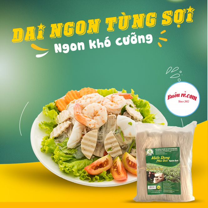 (1KG) Miến dong Phia Đén Cao Bằng sợi dai giòn, không hóa chất - Đặc sản Cao Bằng 00015