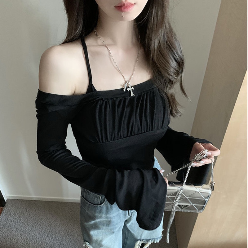 Áo Thun Nữ Dài Tay Cổ Tròn Thời Trang Hàn