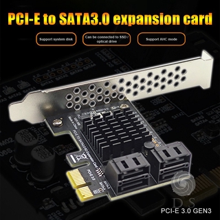 Bộ chuyển đổi pci e 4 cổng sata 3.0 sang pci express x4 ổ cứng sata 3.0 pcie pci-e sata cho hdd