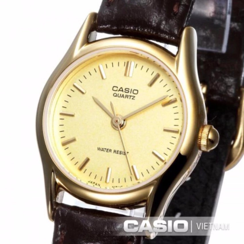 Đồng hồ nữ dây da Casio chính hãng Anh Khuê LTP-1094Q-9ARDF