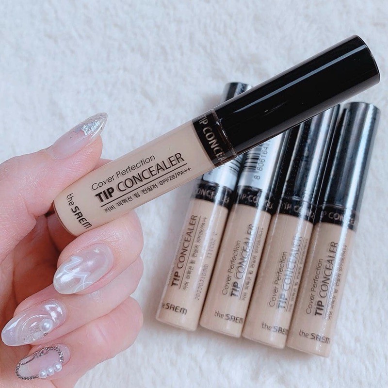 Kem Che Khuyết Điểm The Saem Cover Perfection Tip Concealer SPF28/PA++ 6,5g | BigBuy360 - bigbuy360.vn