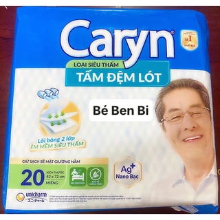 [ĐỦ SIZE] Tấm Đệm Lót Caryn siêu thấm Size L10/L20/XL14 miếng bảo vệ chống trào - Chính Hãng