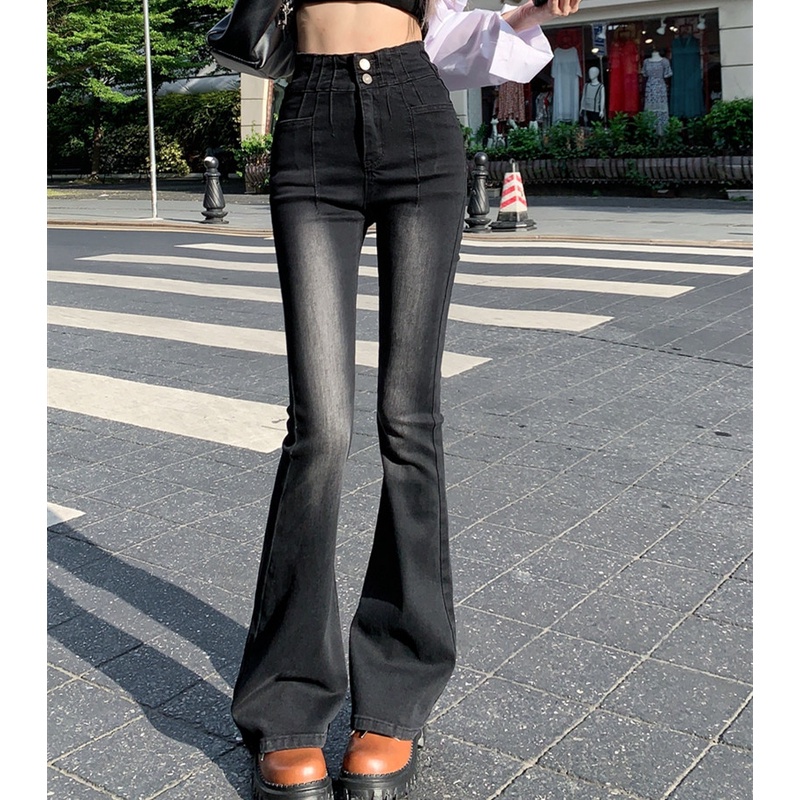 Quần Skinny Jeans Lưng Cao Thời Trang Cho Nữ