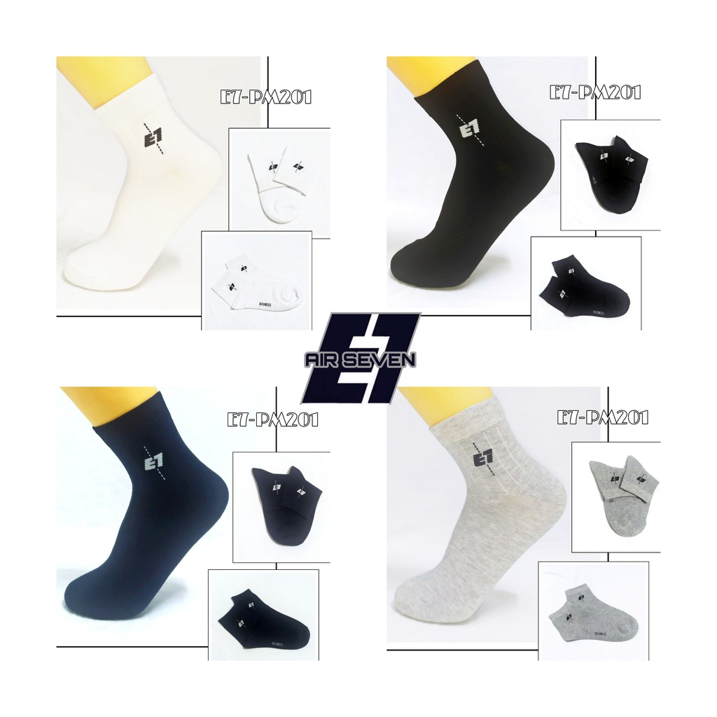 [Free ship] Tất nam cổ trung, vớ nam cổ trung, mẫu trơn, freesize Air Seven PM201