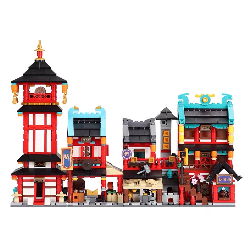 Bộ Đồ Chơi Lego Xếp Hình Tòa Nhà Phong Cách Trung Hoa