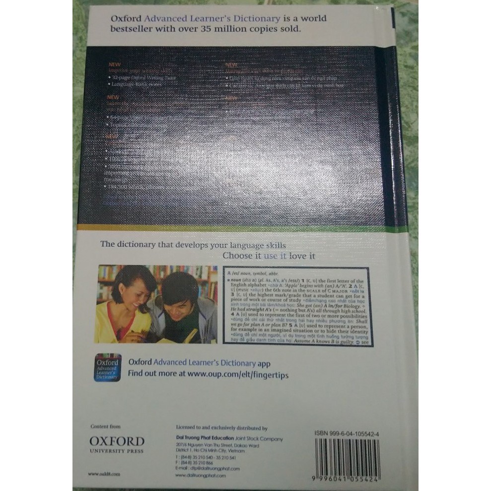 Từ điển: Oxford Advanced Learner's Dictionary 8th Edition (With Vietnamese Translation + CD - ROM (Hardback)