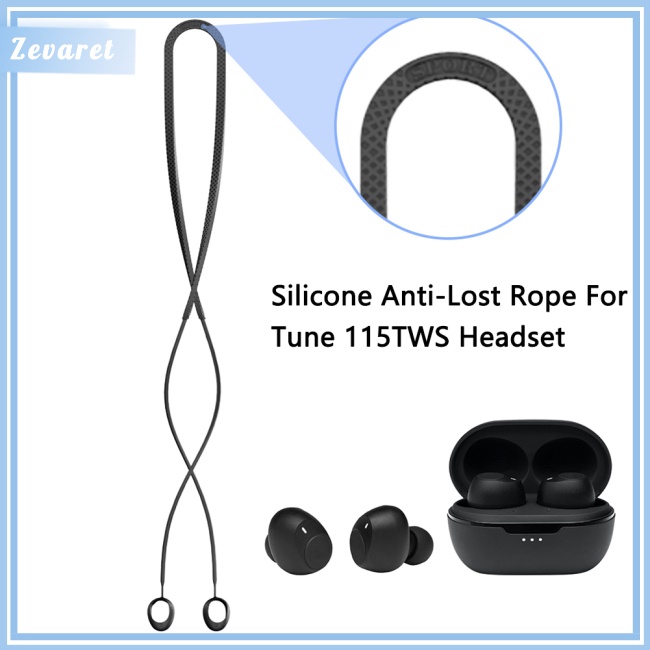 Dây Đeo Cổ Bằng Silicon Co Giãn Chống Mất Cho Jbl Tune 115tws