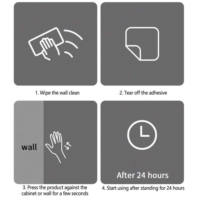 QQ Giá Đỡ Dầu Gội Gắn Tường Bằng Kim Loại Tiện Dụng Cho Phòng Tắm / Nhà Bếp