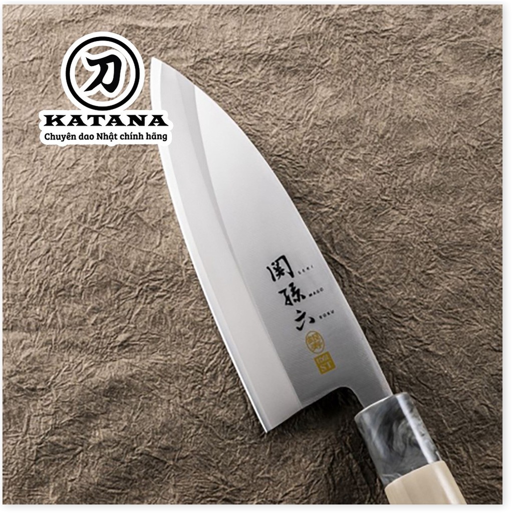 Dao bếp Nhật cao cấp KAI Ginju Deba tay trái AK5062 (150mm) by Katana