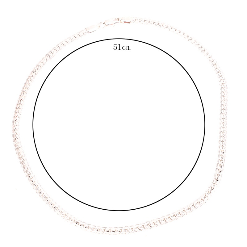 Vòng cổ Mạ Bạc Dày Phong Cách Hip Hop Cho Nam