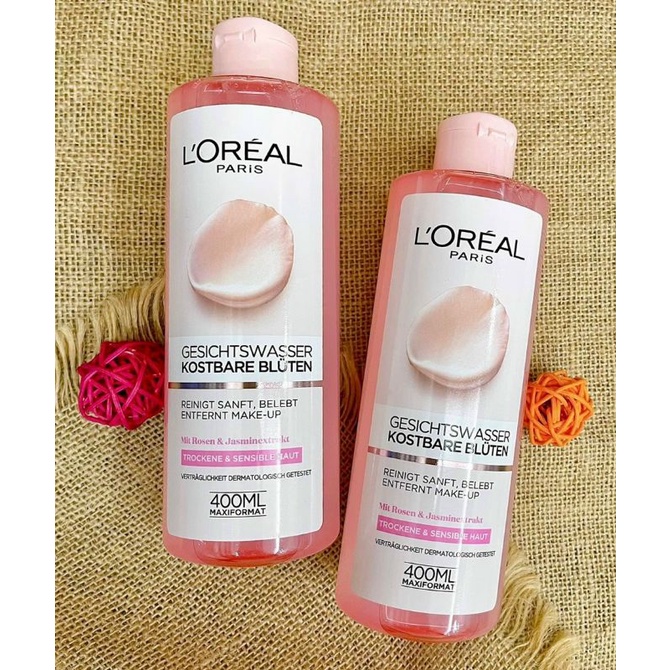 Nước hoa hồng Loreal cho da khô và nhạy cảm mẫu mới nhất, xách tay Đức