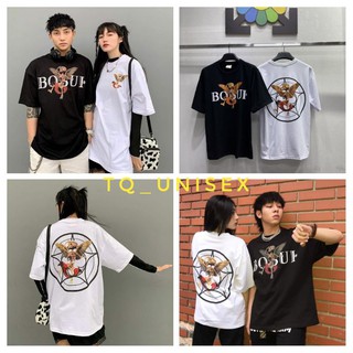 Áo thun bobui Xương thiên thần logo Nam nữ cotton full tag