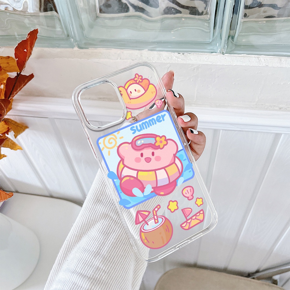 Ốp Điện Thoại Tpu Mềm Chống Sốc In Hình Kirby Cho iPhone 11 12 13 pro max XS X XR XSMax 7 8 6 6s plus 5 4 SE 2020