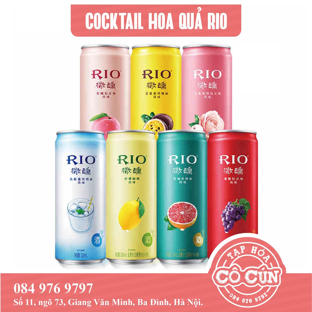 [COMBO] Nước hoa quả lên men RIO được chọn vị