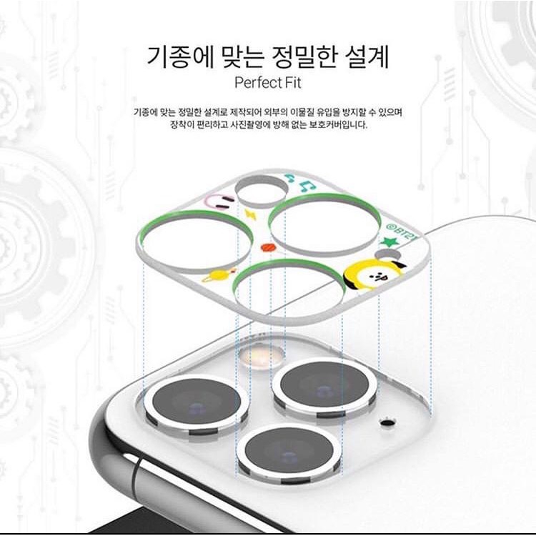 Miếng Dán Bảo Vệ camera Chính Hãng BT21 BTS Cho IPHONE A099