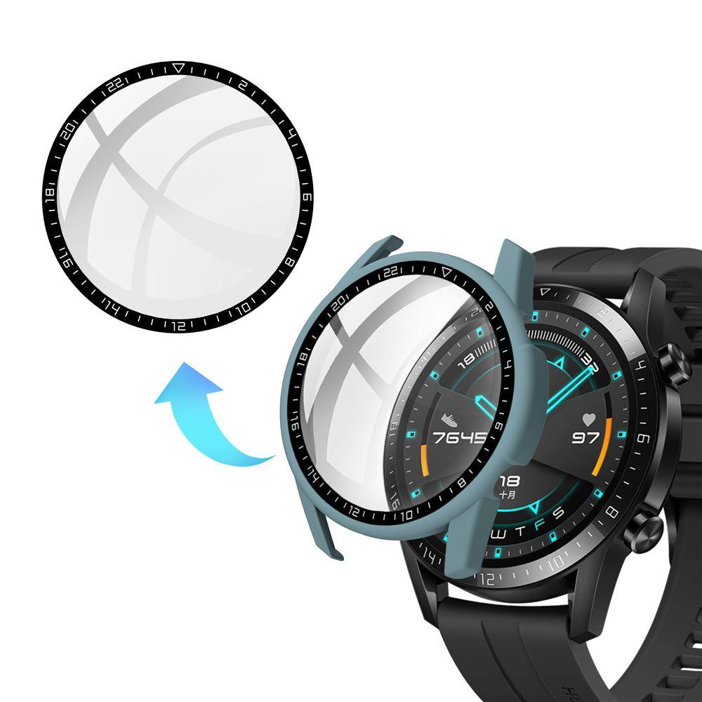 JONYE Khung Kính Cường Lực PC Chống Dấu Vân Tay Bảo Vệ Màn Hình Cho Đồng Hồ Huawei Watch GT 2 46mm