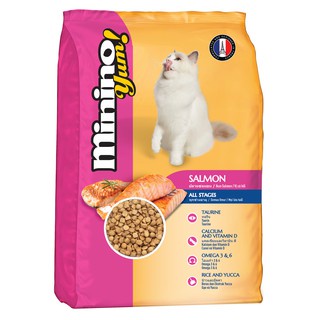 Thức ăn cho mèo Minino Yum Salmon 350gr/gói - Mua 4 tặng 1