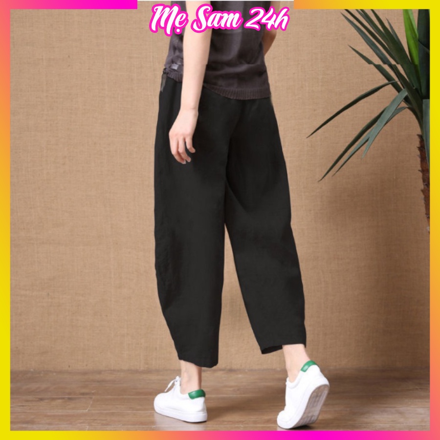 Quần đũi nữ thời trang ống thụng cực xinh Mẹ Sam 24h, form rộng rãi thoải mái, che khuyết điểm cực tốt QNH.39
