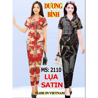 bộ lụa tay ngắn quần dài