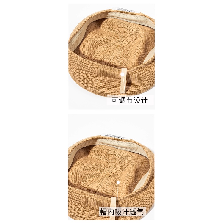 Nón Beret Mỏng Thoáng Khí Thời Trang Mùa Hè Dành Cho Nữ