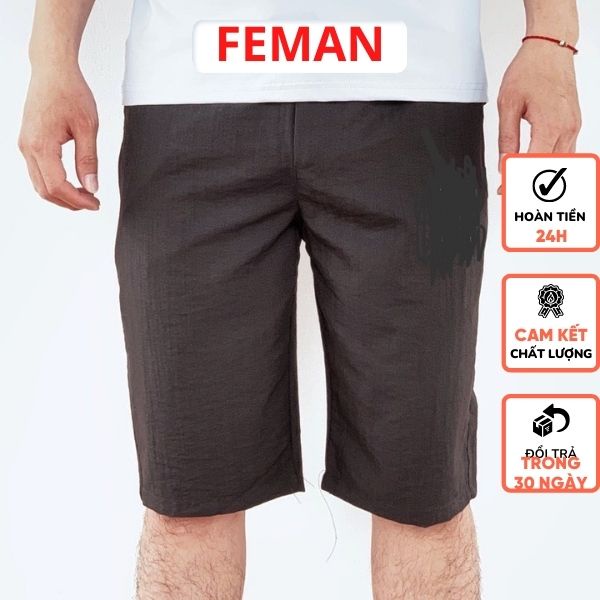 Quần Short Nam Quần Đùi Nam Thể Thao Lửng Ngố Chất Đẹp Phong Cách Thời Trang Hàn Quốc Feman IN1