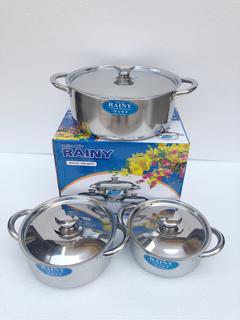 Bộ 3 nồi inox Rainy RN-06TT/06TTC/06TTD
