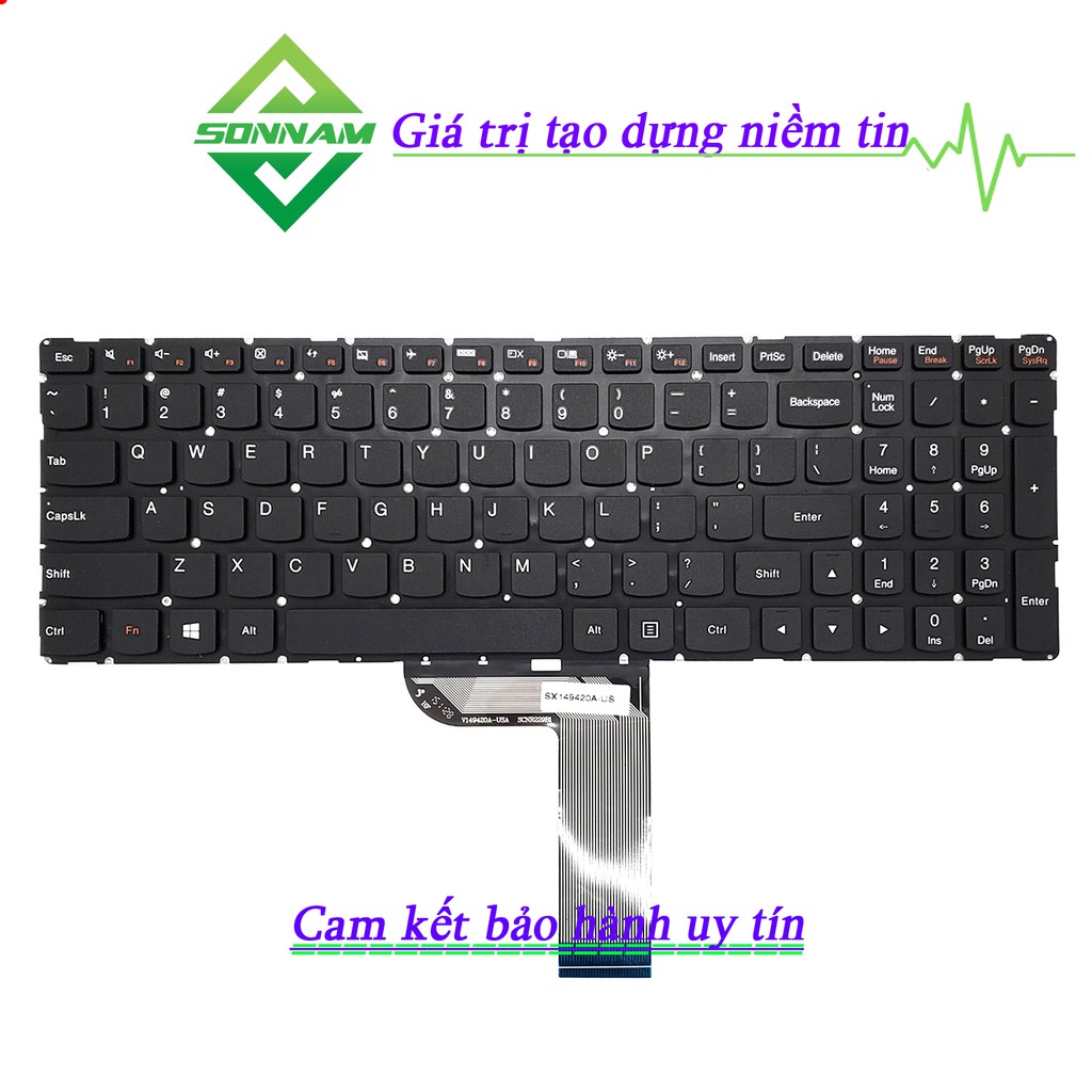 Bàn Phím Laptop Lenovo Yoga 500-15 500-15IBD 500-15ISK - Bảo Hành Đổi Mới 9 Tháng
