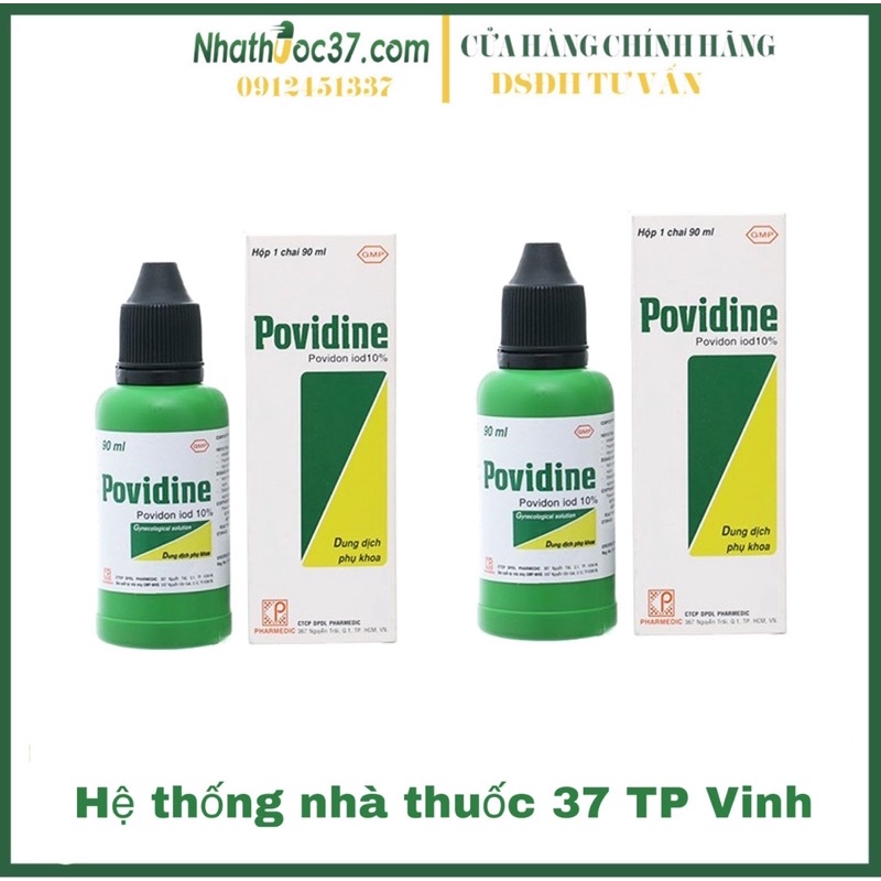 Povidine phụ khoa 90ml - Dung dịch rửa phụ khoa Povidine 90ml