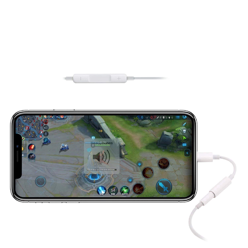 Cáp chuyển đổi Lightning sang cổng âm thanh 3.5mm cho iPhone X / Xs Max / XR / iPhone 8 7 Plus iPad