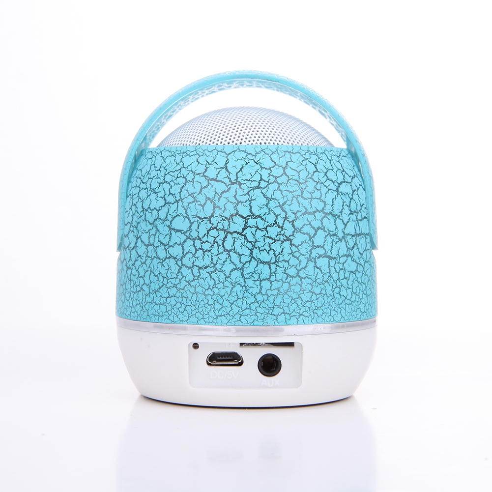 Wireless Bluetooth Speaker with Colorful LED Light TF AUX USB