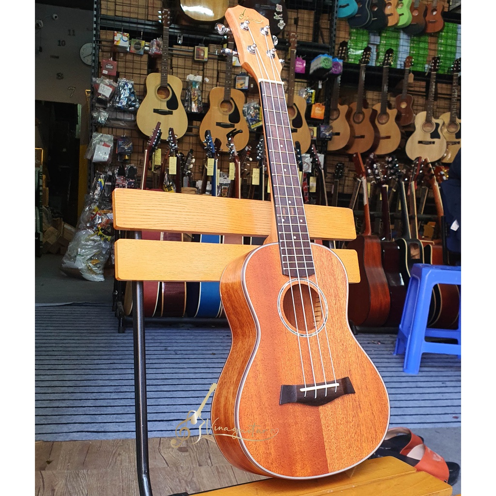 Đàn Ukulele Tenor Gỗ Thịt Nguyên Tấm 100% VU-150 Full Solid - Tặng Kèm Full Phụ Kiện- Bảo Hành 2 Năm