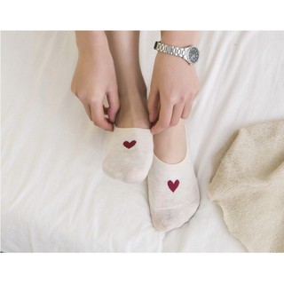Vớ Tim họa tiết siêu dễ thương