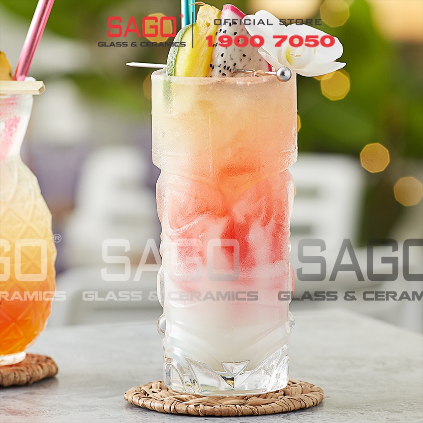 Ly Thủy Tinh , Cốc Thủy Tinh Thổ Dân 490ml | Thủy tinh Cao Cấp