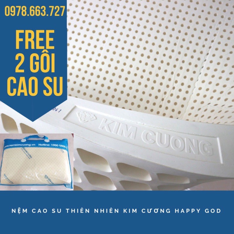 NỆM CAO SU THIÊN NHIÊN KIM CƯƠNG HAPPY GOD 1mx10cm