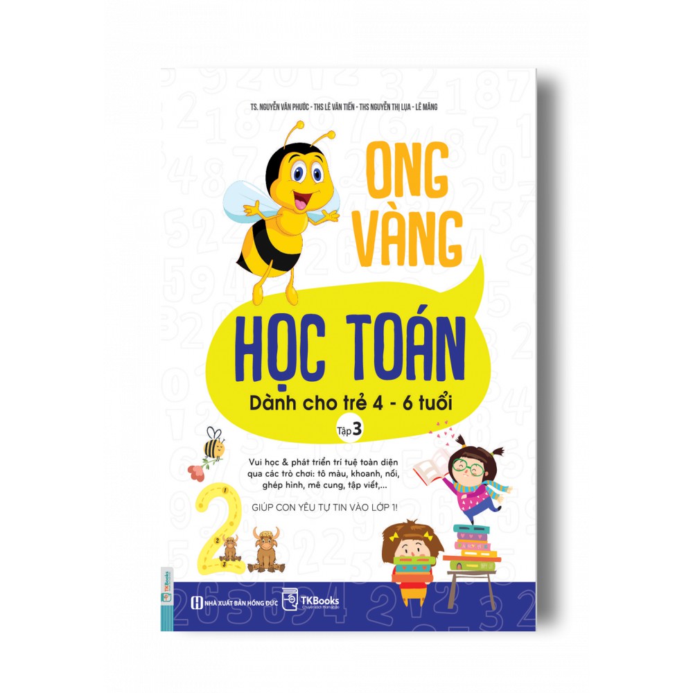 Sách - Combo Trọn Bộ 4 Cuốn Ong Vàng Học Toán Dành Cho Trẻ 4 – 6 Tuổi
