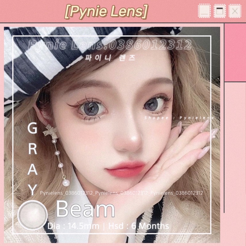 🤍 ℒℯ𝓃𝓈 ℬℯ𝒶𝓂 𝒢𝓇𝒶𝓎 🖤 Mẫu lens double sự xinh đẹp, em này giãn tròng to viền mỏng và long lanh mắt ướt luôn ạ | Pynielens ✨