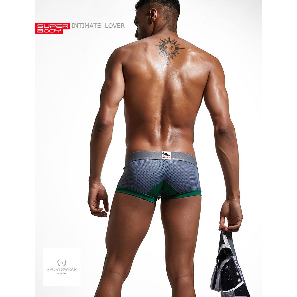 Quần lót nam boxer Super 3 màu Sportswear Concept co giãn thoải mái khô thoáng và thời trang nam tính