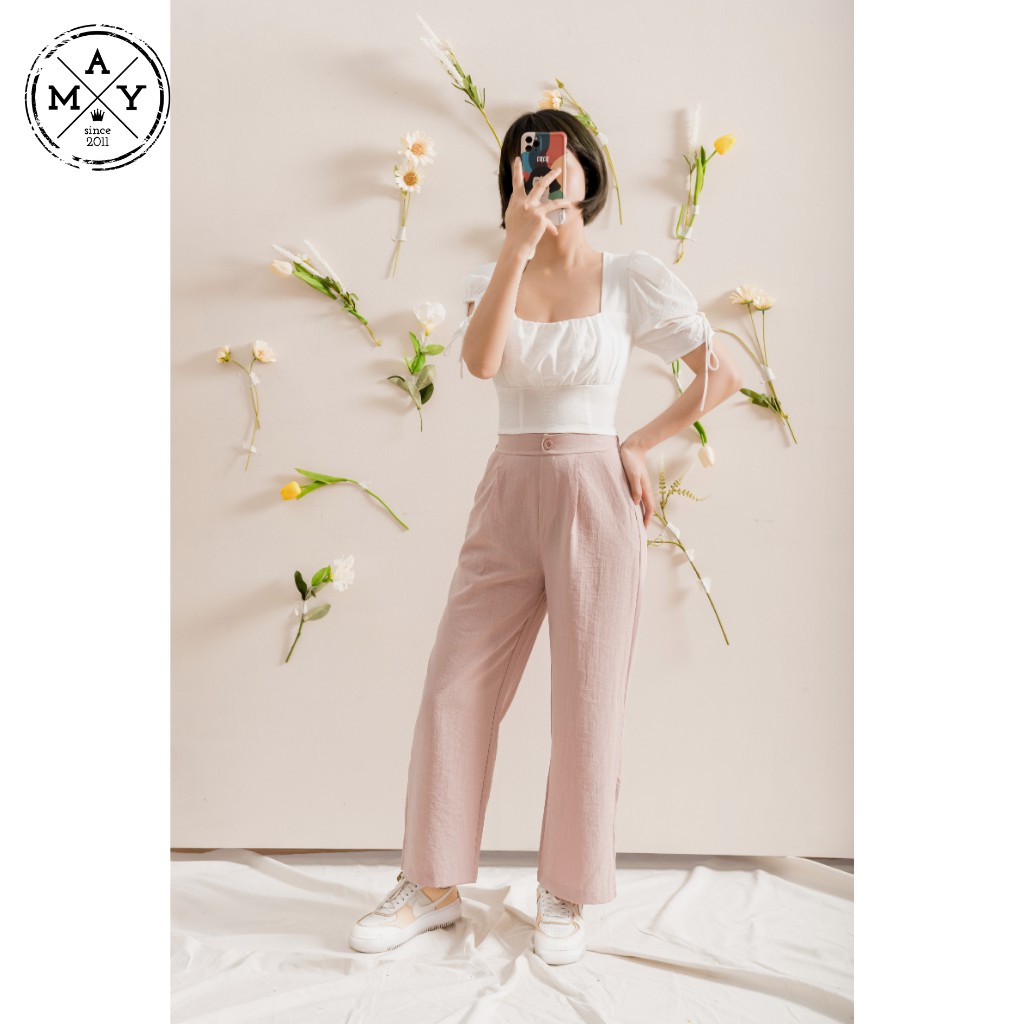 Quần Ống Rộng, Quần Ống Suông Cạp Cao Dáng Dài Cho Nữ Đi Làm, Đi Chơi MAG03-0034 MAY.SINCE2011 | BigBuy360 - bigbuy360.vn