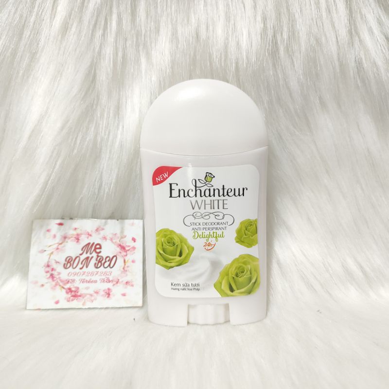 Sáp khử mùi trắng da Enchanteur Xanh lá -Delightful 40g