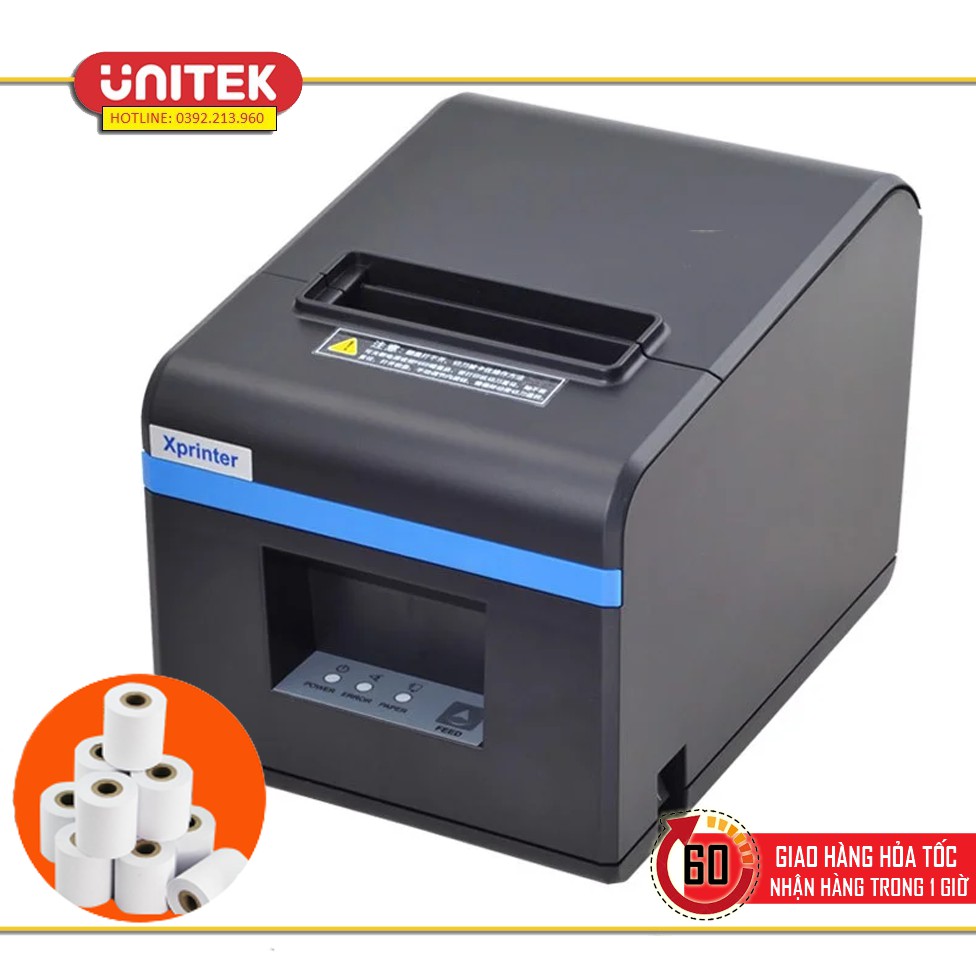 Máy In Hóa Đơn Bằng Nhiệt Xprinter XP-N160II Tặng Kèm 01 Cuộn Giấy In Cao Cấp