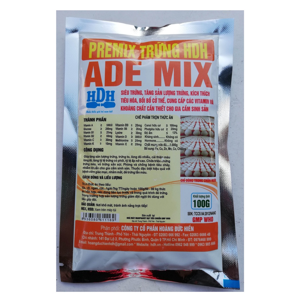 1 gói To nhanh nhanh 100 g Premix khoáng vi lượng dùng tốt cho lợn, trâu bò, gà, vịt, ngan, ngỗng, gà chọi, chim cảnh