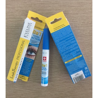 Huyết thanh đậm đặc dưỡng mi Eveline 8in1 Total Action đa công dụng