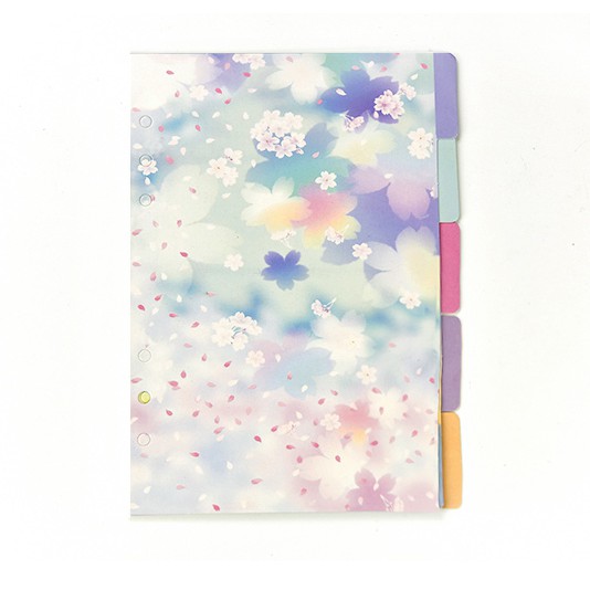 Tab Phân Trang galaxy flower A5/A6 cho Sổ Còng/Sổ Planner