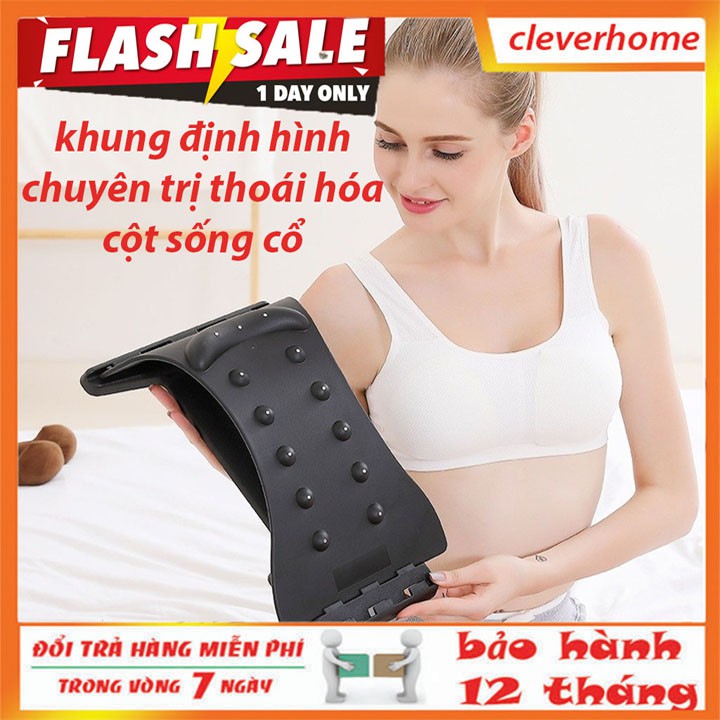 Gối massage cổ vai gáy U-shaped cao cấp Nhật bản, khung định hình cột sống lưng, cổ